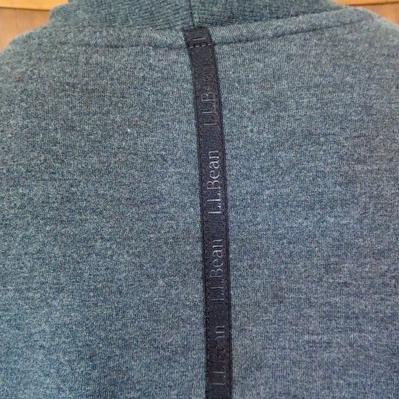 LL Bean Women's SoftFlex Long Open Cardigan Knit Tunic Jacket 1X Dark Gray - Picture 9 of 10